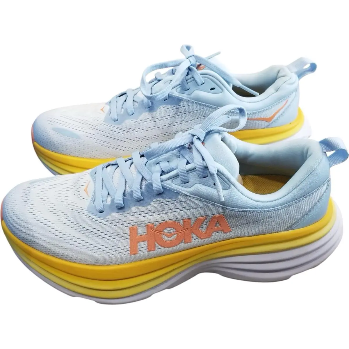 Hoka shoes - Hoka One One HOKA Bondi 8 - 1127952 SSCA - Blue Orange Yellow (UPC: 195719638832) 0