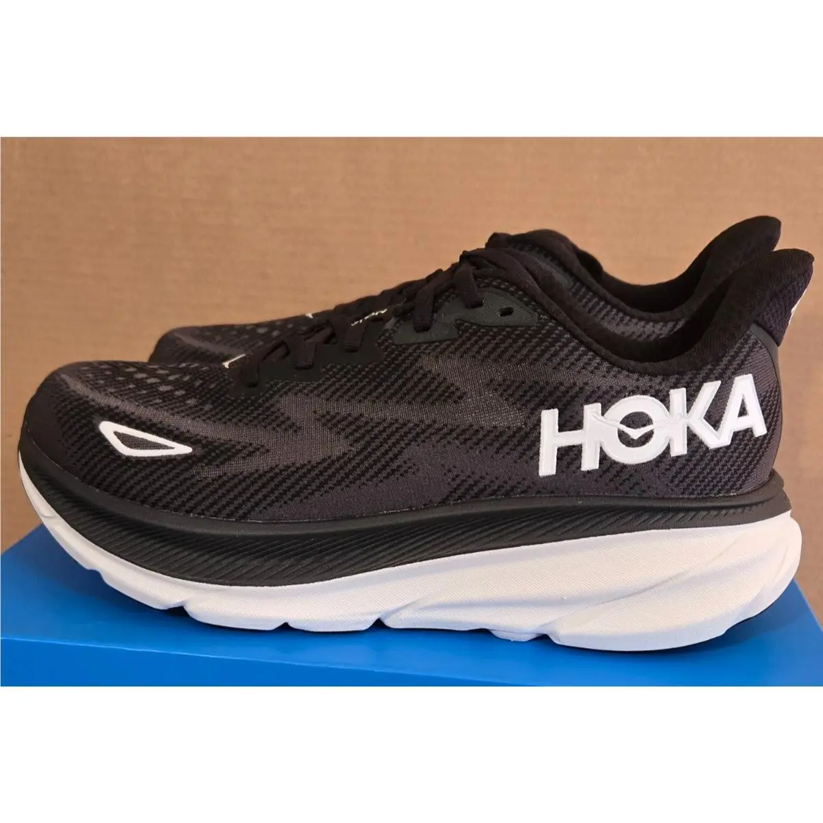 Hoka shoes - Hoka Clifton 9 - Clifton - Black/White (UPC: 196565187765) 3