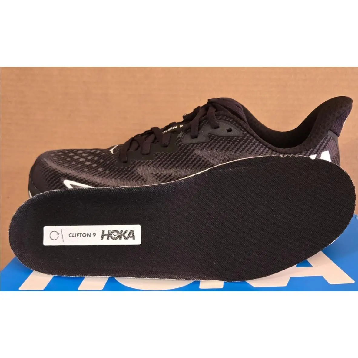 Hoka shoes - Hoka Clifton 9 - Clifton - Black/White (UPC: 196565187765) 6
