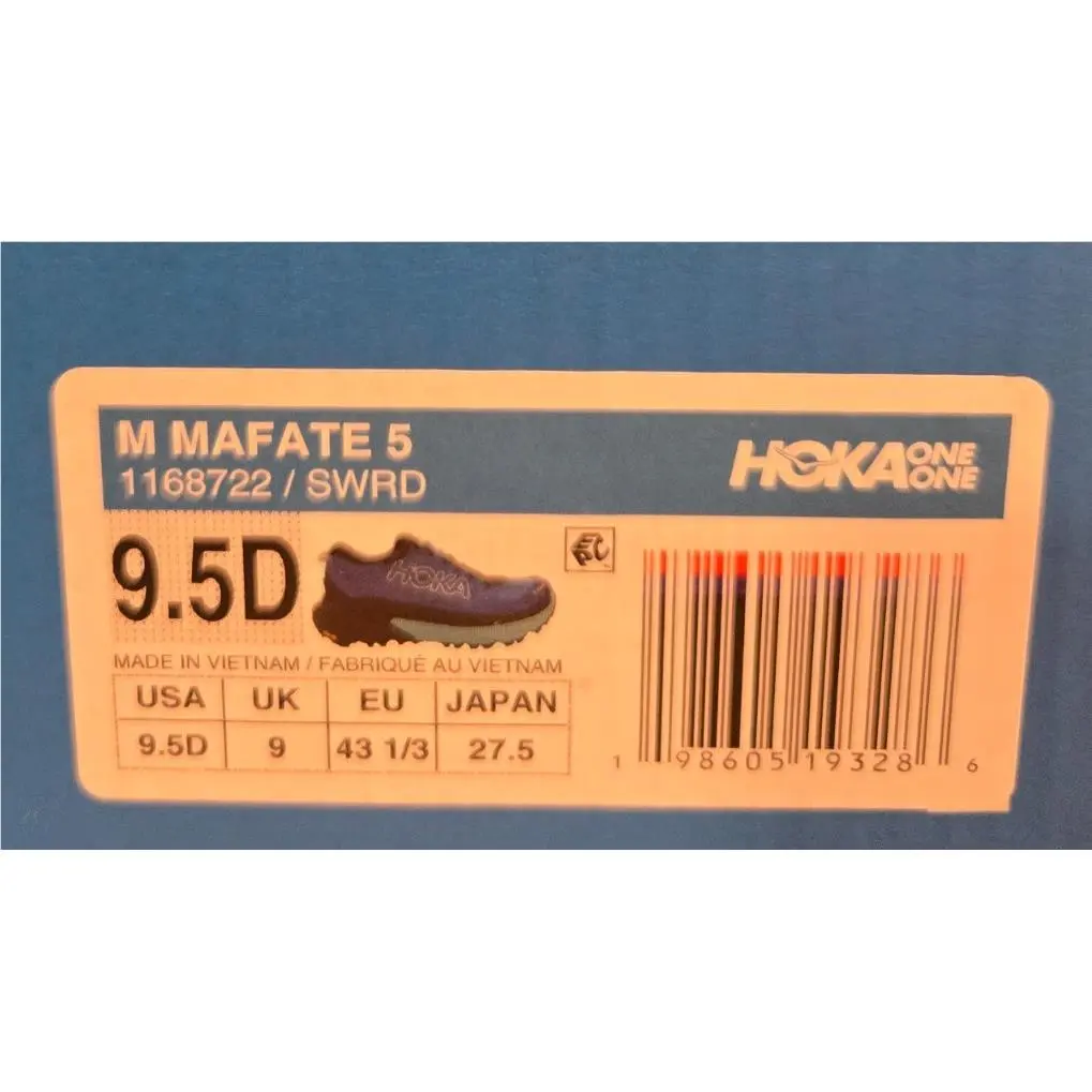 Hoka shoes - Hoka Mafate 5 - Mafate - 1168722-SWRD-95 - Skyward Blue/Black (UPC: 198605193286) 10