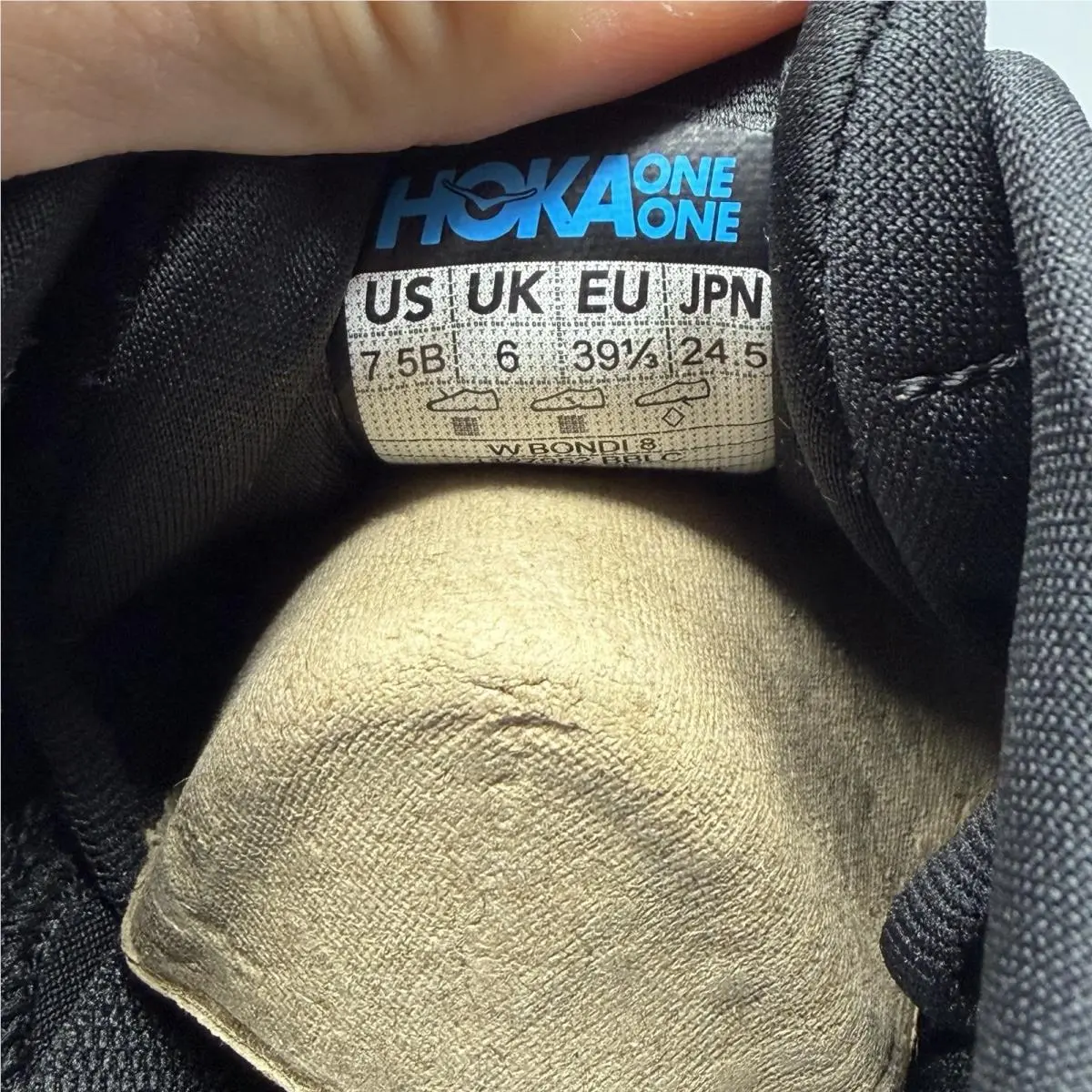 Hoka shoes - Hoka One One Bondi 8 - 1127952 BBLC - Black (UPC: 0195719637477) 9