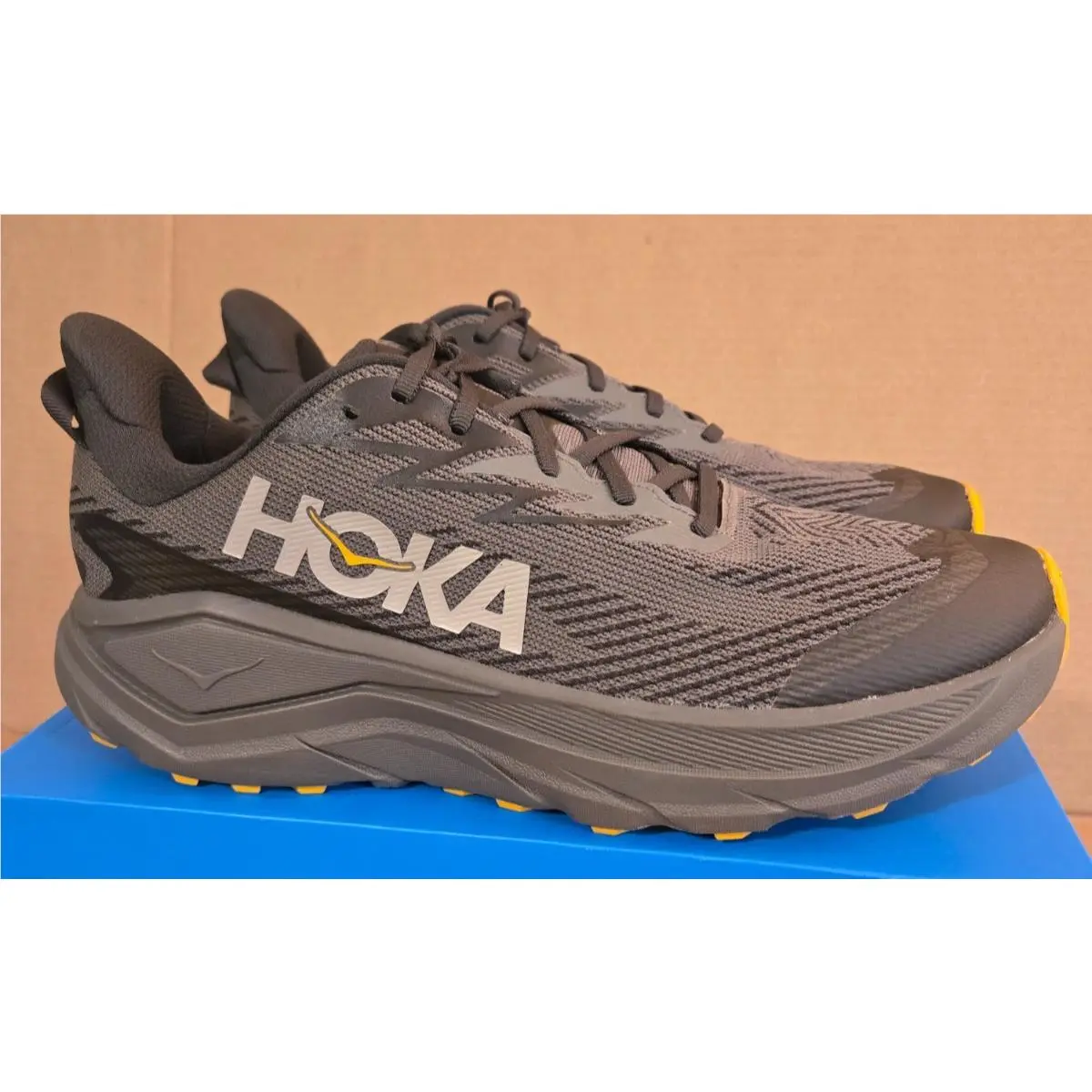 Hoka shoes - Challenger 8 GTX - Challenger GTX - 1171958-AYV - Asphalt Grey/Varsity Yellow (UPC: 198605525896) 1