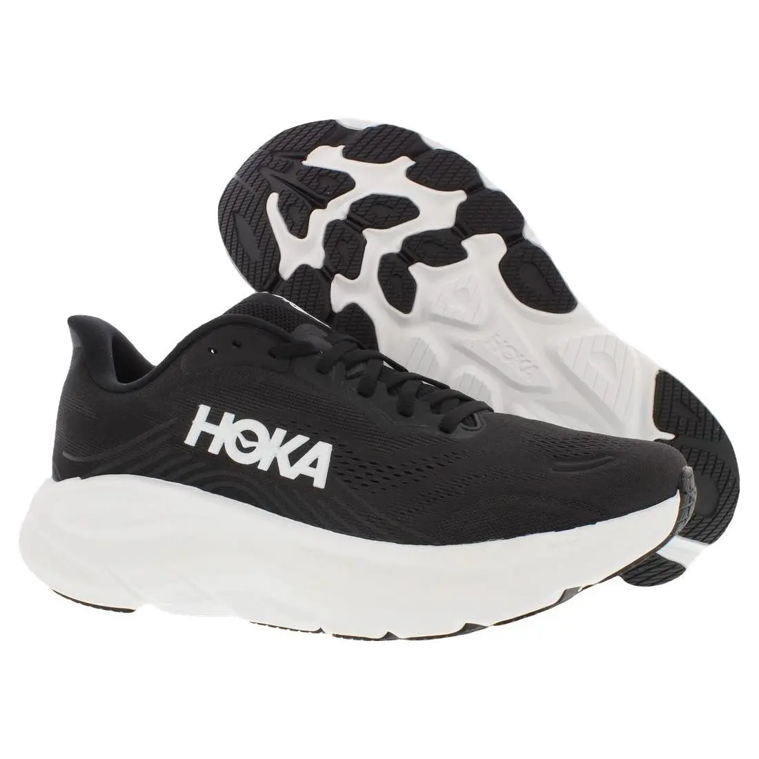 Hoka Clifton 11 Mens Shoes Size 9.5 Color: Black/white