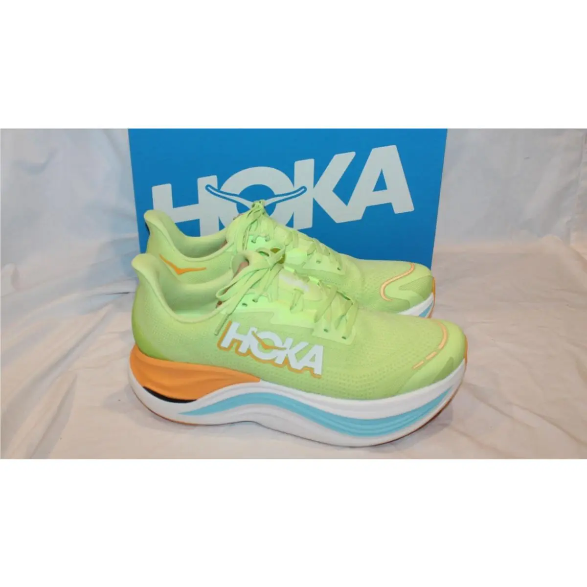 Hoka One One Skyward X Mens Size 11.5 Athletic Running Shoes Sneakers Llc Yellow