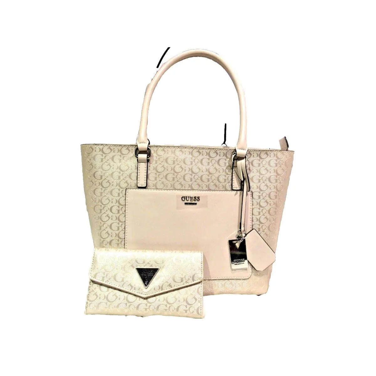 Shoulder Bag and Matching Wallet Cuba in Rose Blush by Guess