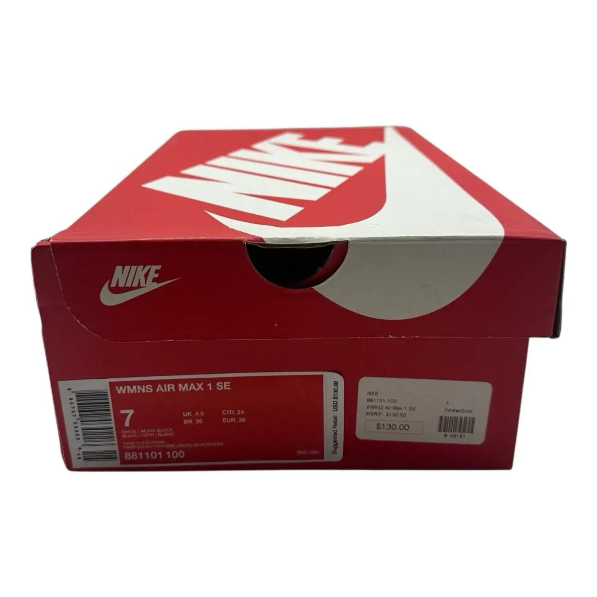Nike shoes - Nike Air Max 1 - Air Max - 881101-100 - White (UPC: 886737031698) 9