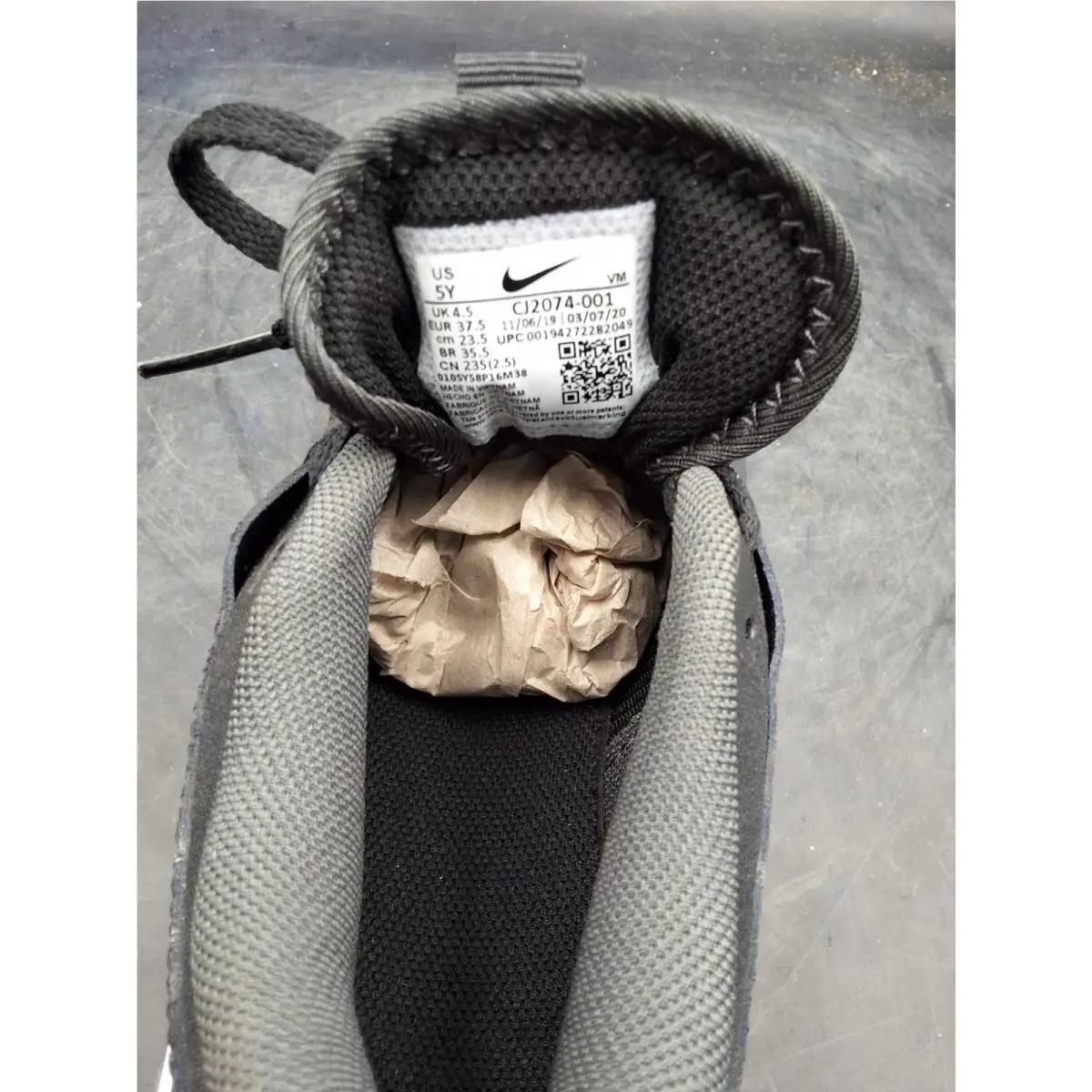 Nike shoes - Flex Contact 4 GS - Flex Contact - CJ2074-001 - Black (UPC: 00194272282049) 5
