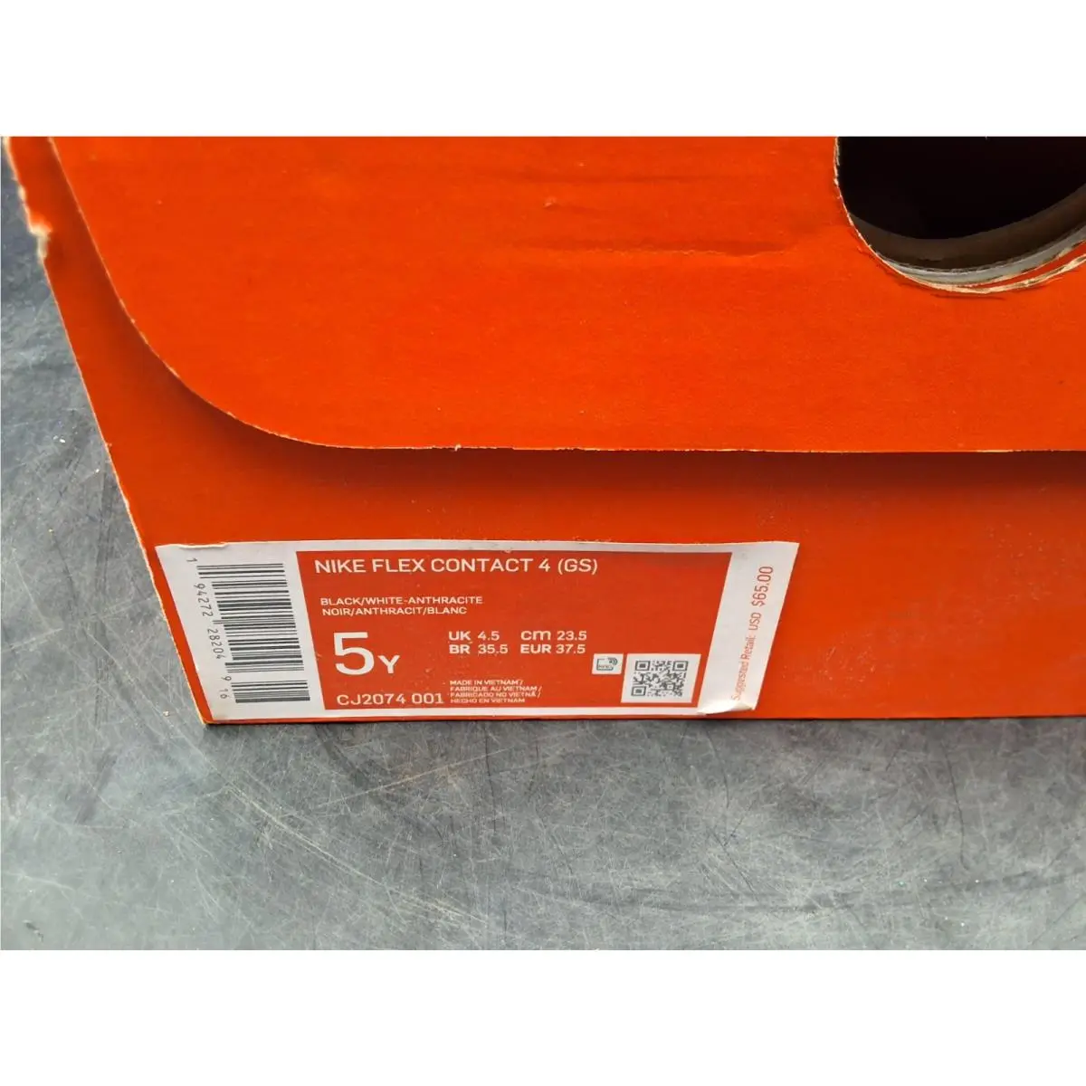 Nike shoes - Flex Contact 4 GS - Flex Contact - CJ2074-001 - Black (UPC: 00194272282049) 7