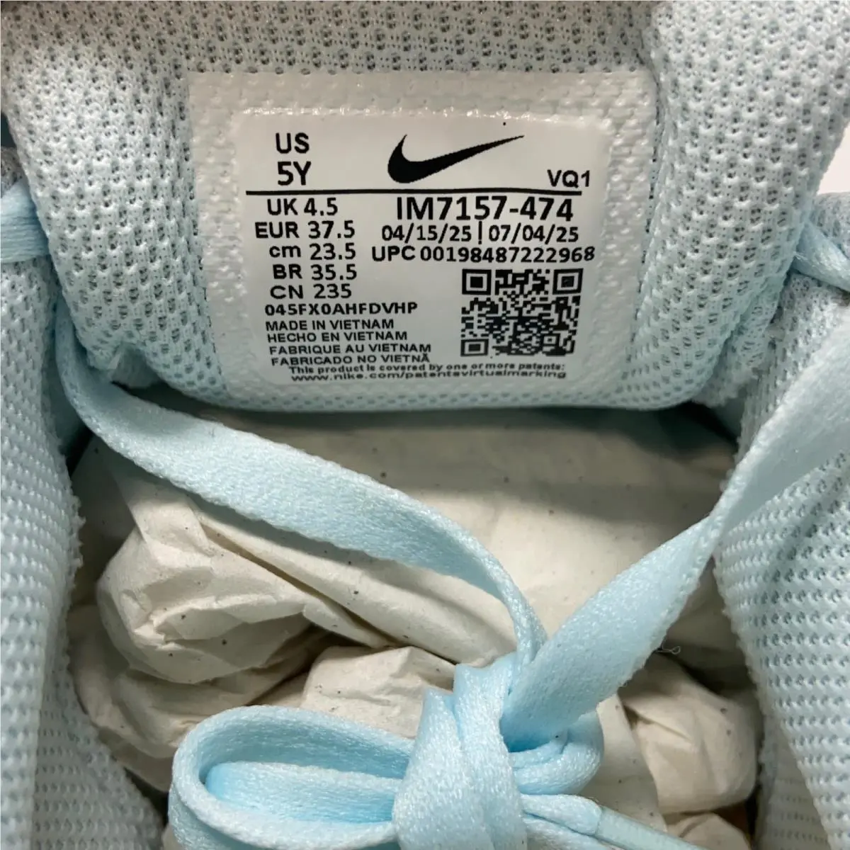 Nike shoes - Nike V5 RNR - RNR - IM7157-474 - Glacier Blue/White/Orange Chalk 4