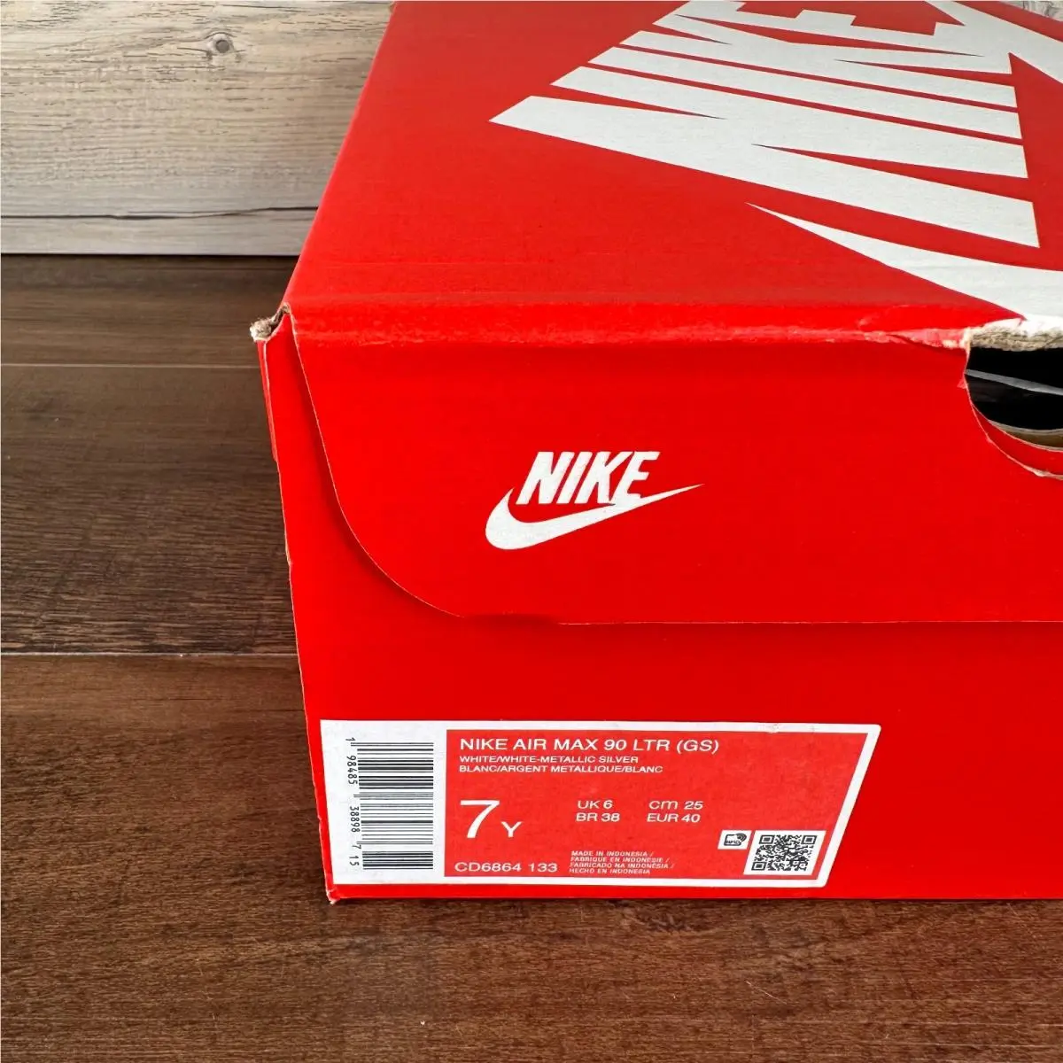 Nike shoes - Nike Air Max 90 LTR - White Metallic Silver (UPC: 198485388987) 5
