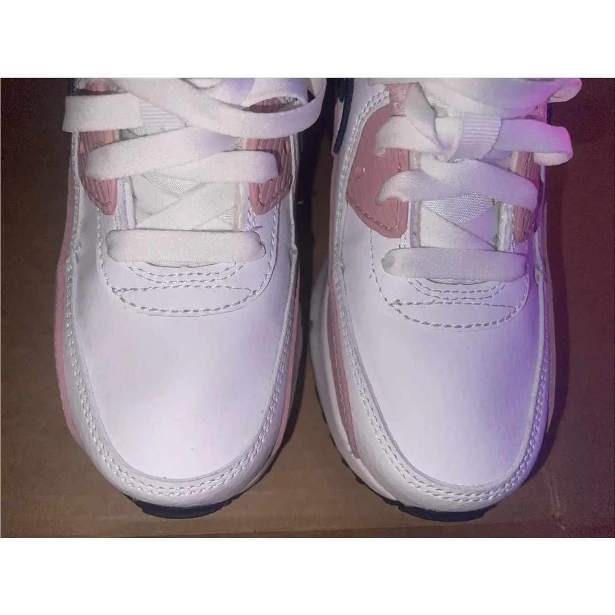 Nike shoes - Nike Air Max 90 SE - White / Pink Glaze Gum / Navy 11