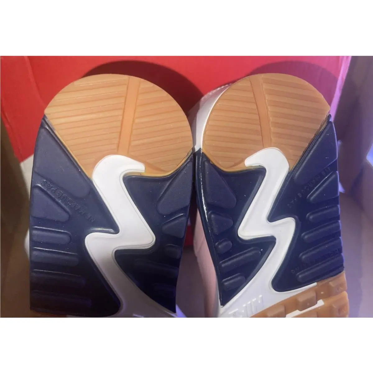 Nike shoes - Nike Air Max 90 SE - White / Pink Glaze Gum / Navy 13