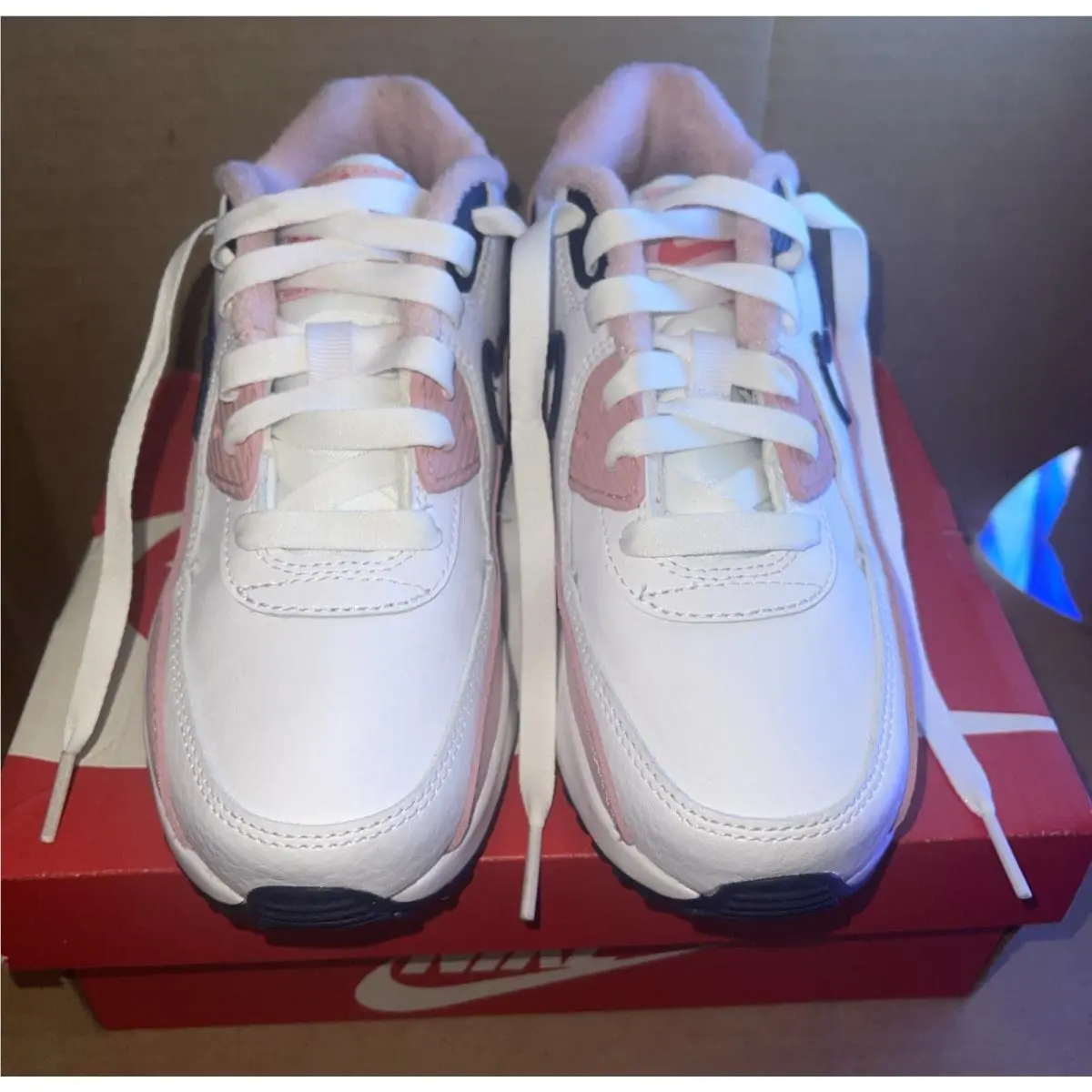 Nike shoes - Nike Air Max 90 SE - White / Pink Glaze Gum / Navy 0
