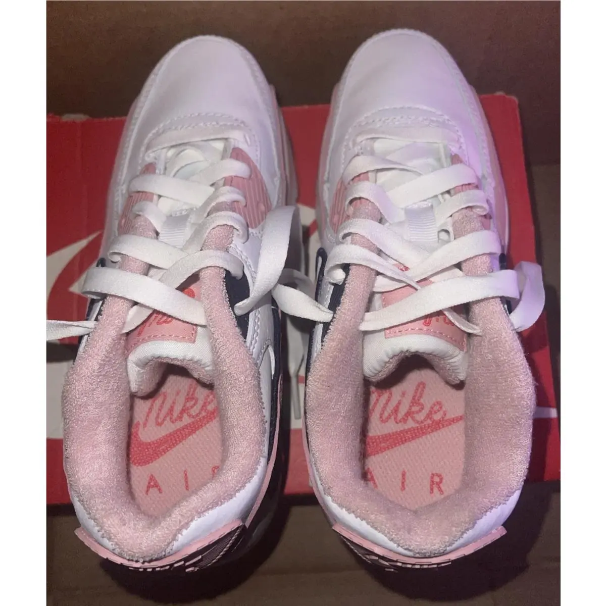 Nike shoes - Nike Air Max 90 SE - White / Pink Glaze Gum / Navy 6
