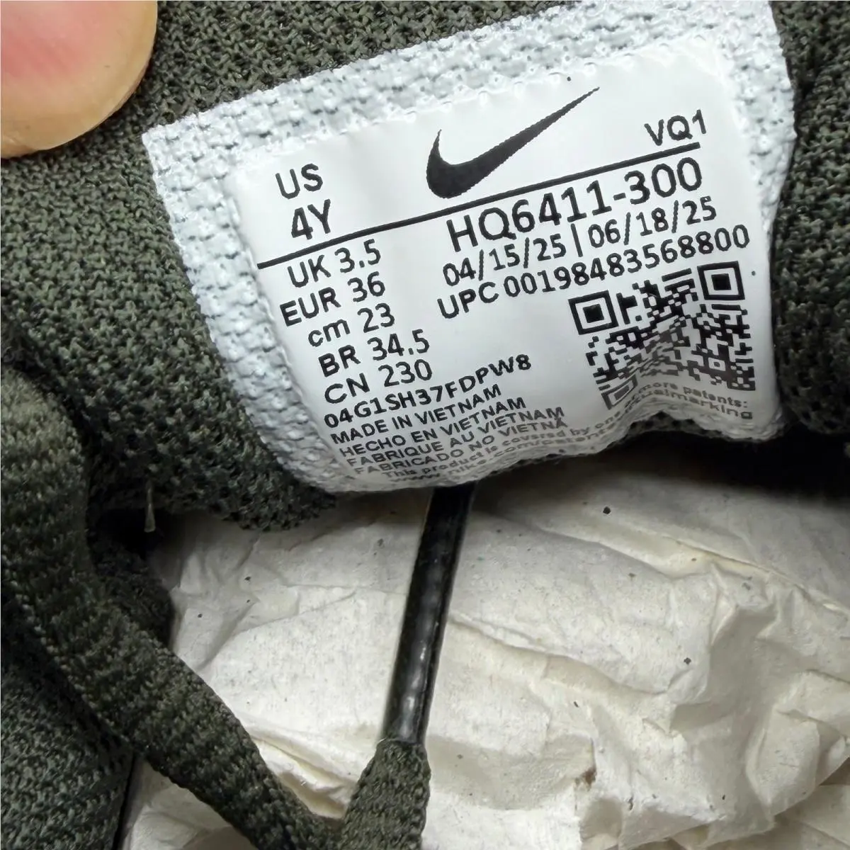 Nike shoes - V5 RNR (GS) - RNR - Green 4