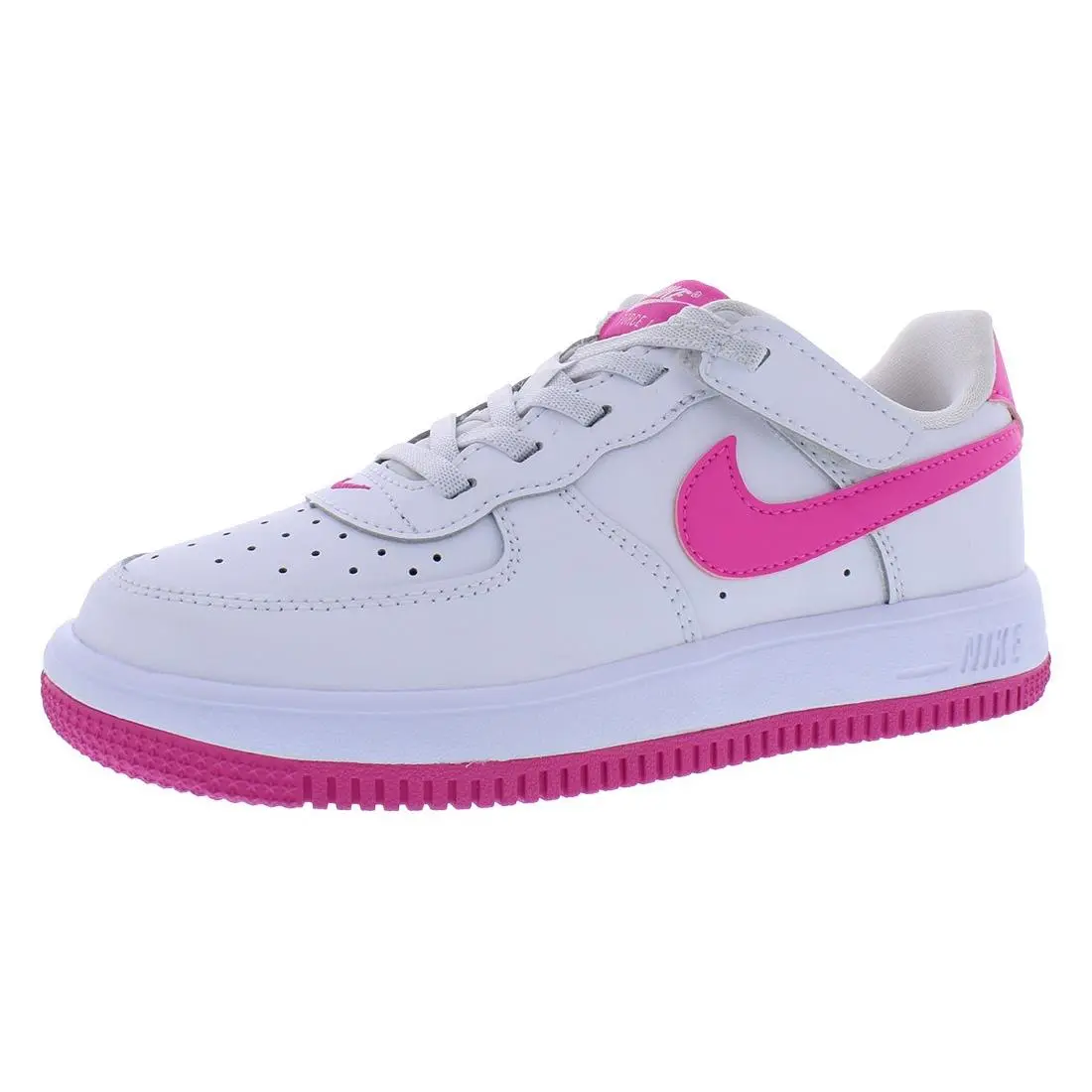 Nike Force 1 Low Easyon PS Girls Shoes Size 9 Color: White/laser Fuchsia