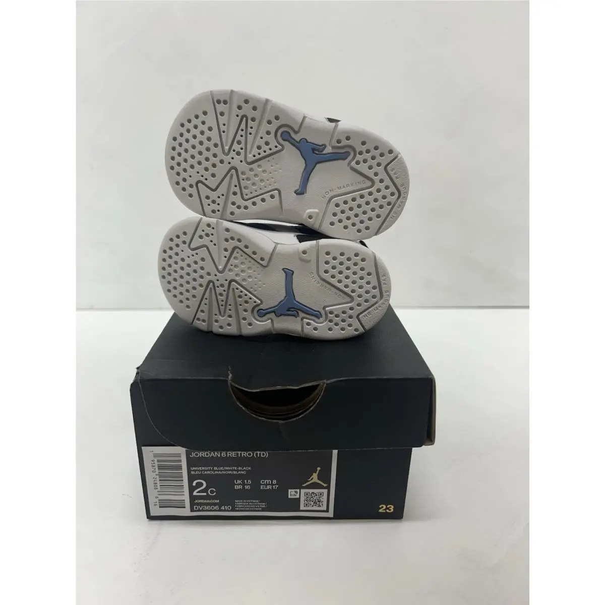 Nike shoes - Jordan 6 Retro (TD) - Retro - DV3606 410 - University Blue, White, Black 3