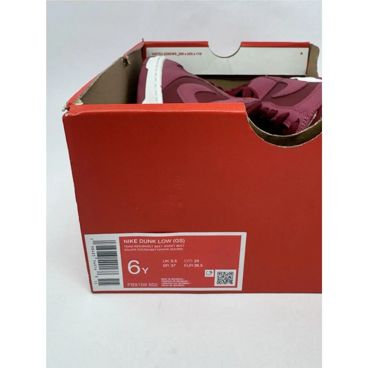 Nike shoes - Nike Dunk Low GS - Dunk Low - Red 5