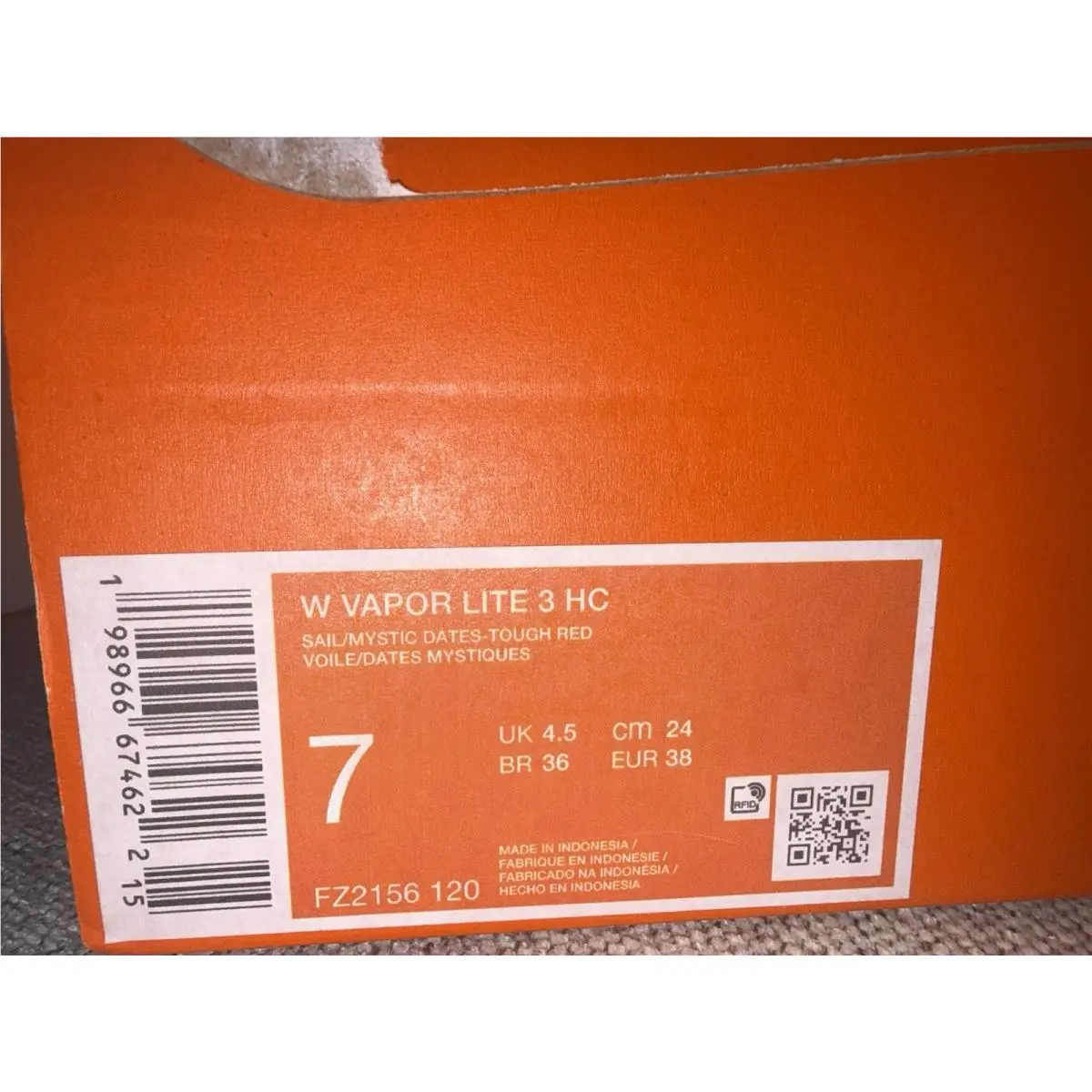Nike shoes - Nike NikeCourt Vapor Lite 3 - FZ2156-120 - Red 7