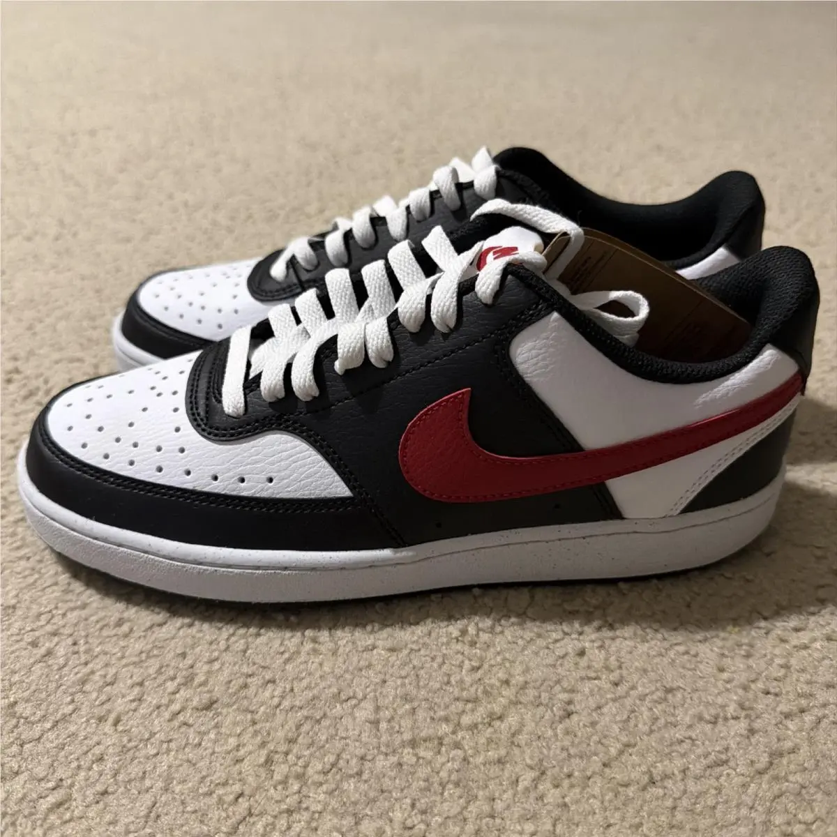 Nike Women’s Size 9 Court Vision Lo NN Shoes Sneakers DH3158-006 Black and White