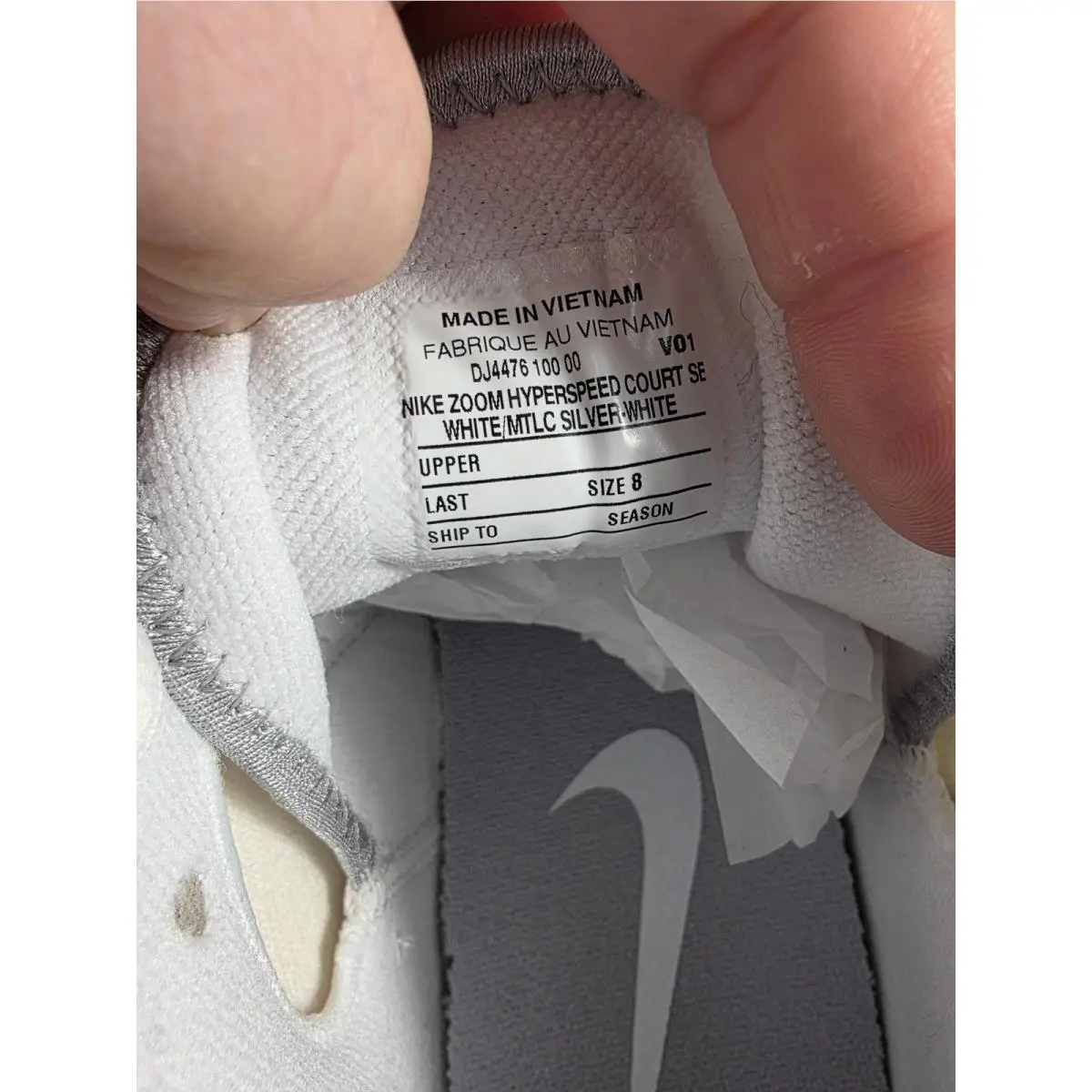 Nike shoes - Nike Zoom Hyperspeed Court SE - White 3