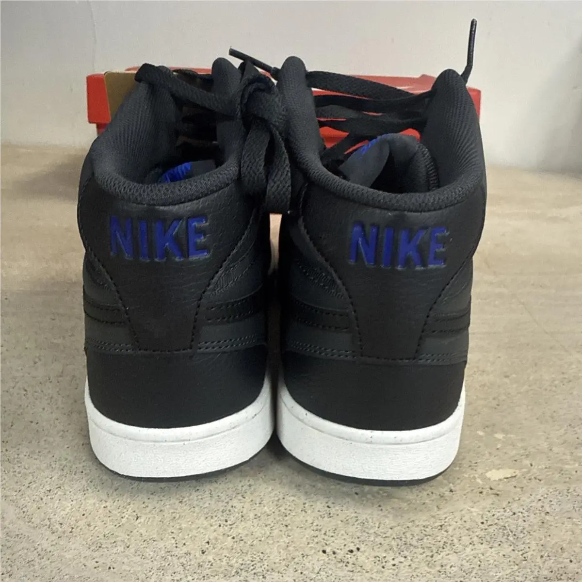 Nike shoes - Nike Court Vision Mid Next Nature Dark Smoke Grey Shoes Men`s - DN3577-005 - Gray, Manufacturer: Dark Smoke Grey/Black/Off Noir/Racer Blue (UPC: 197600815780) 3
