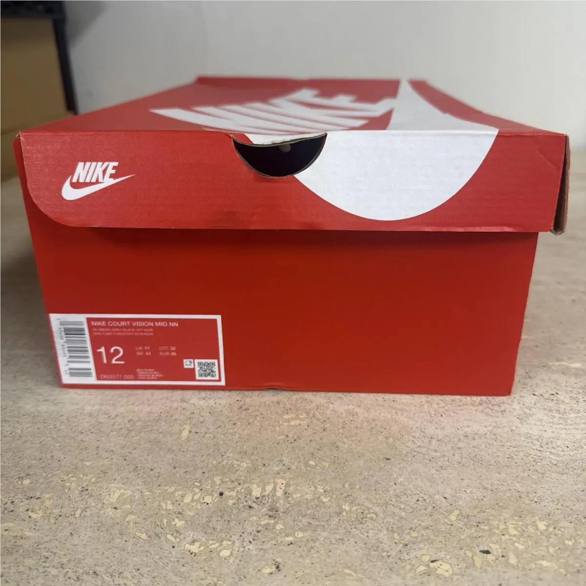 Nike shoes - Nike Court Vision Mid Next Nature Dark Smoke Grey Shoes Men`s - DN3577-005 - Gray, Manufacturer: Dark Smoke Grey/Black/Off Noir/Racer Blue (UPC: 197600815780) 6