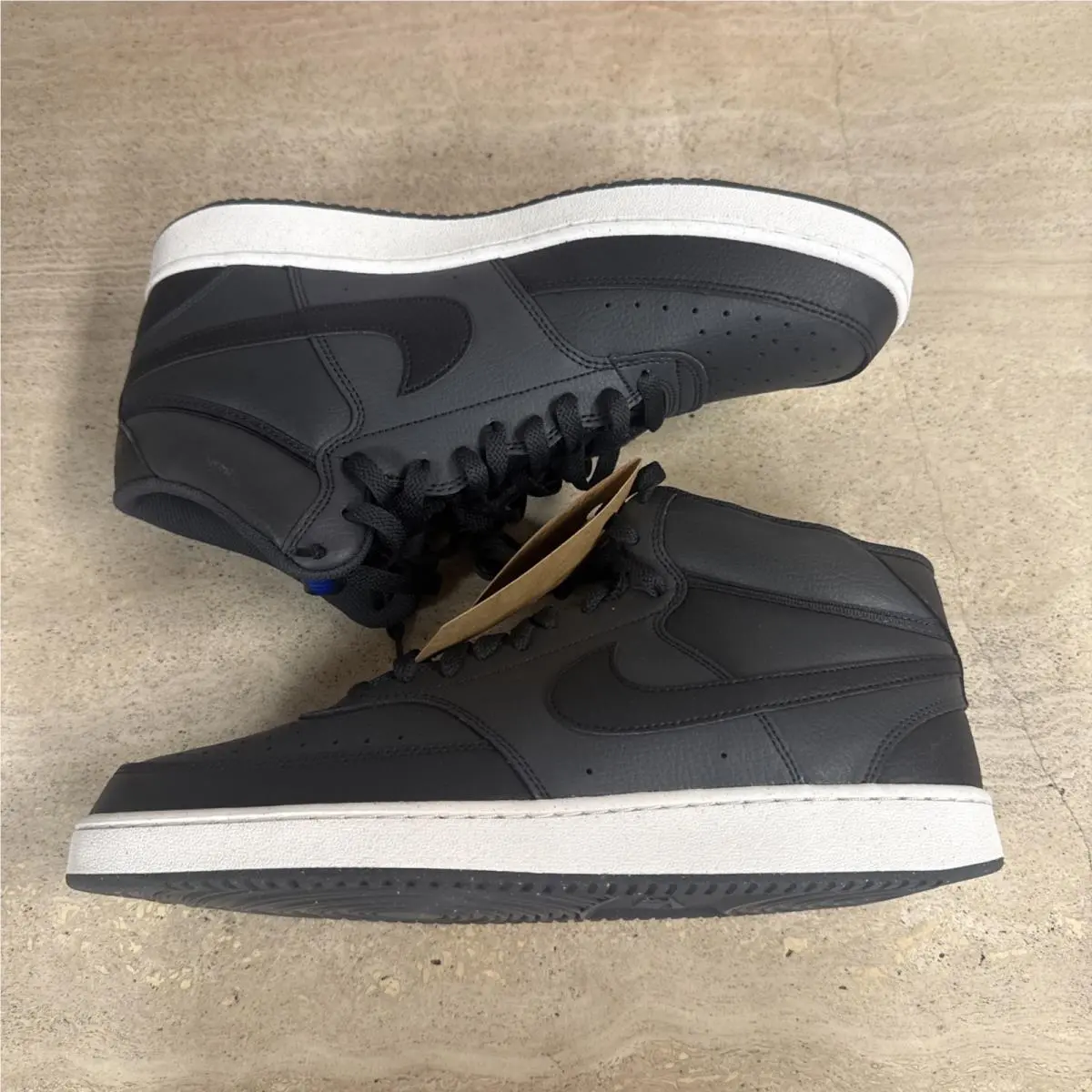 Nike shoes - Nike Court Vision Mid Next Nature Dark Smoke Grey Shoes Men`s - DN3577-005 - Gray, Manufacturer: Dark Smoke Grey/Black/Off Noir/Racer Blue (UPC: 197600815780) 1