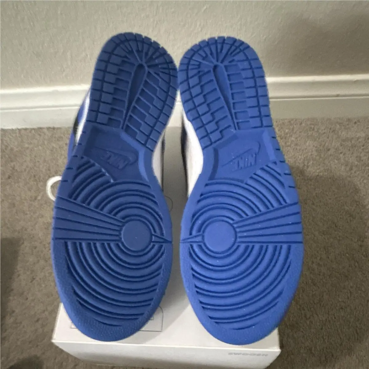 Nike shoes - Nike Dunk Low By You - White, Black, Blue 4