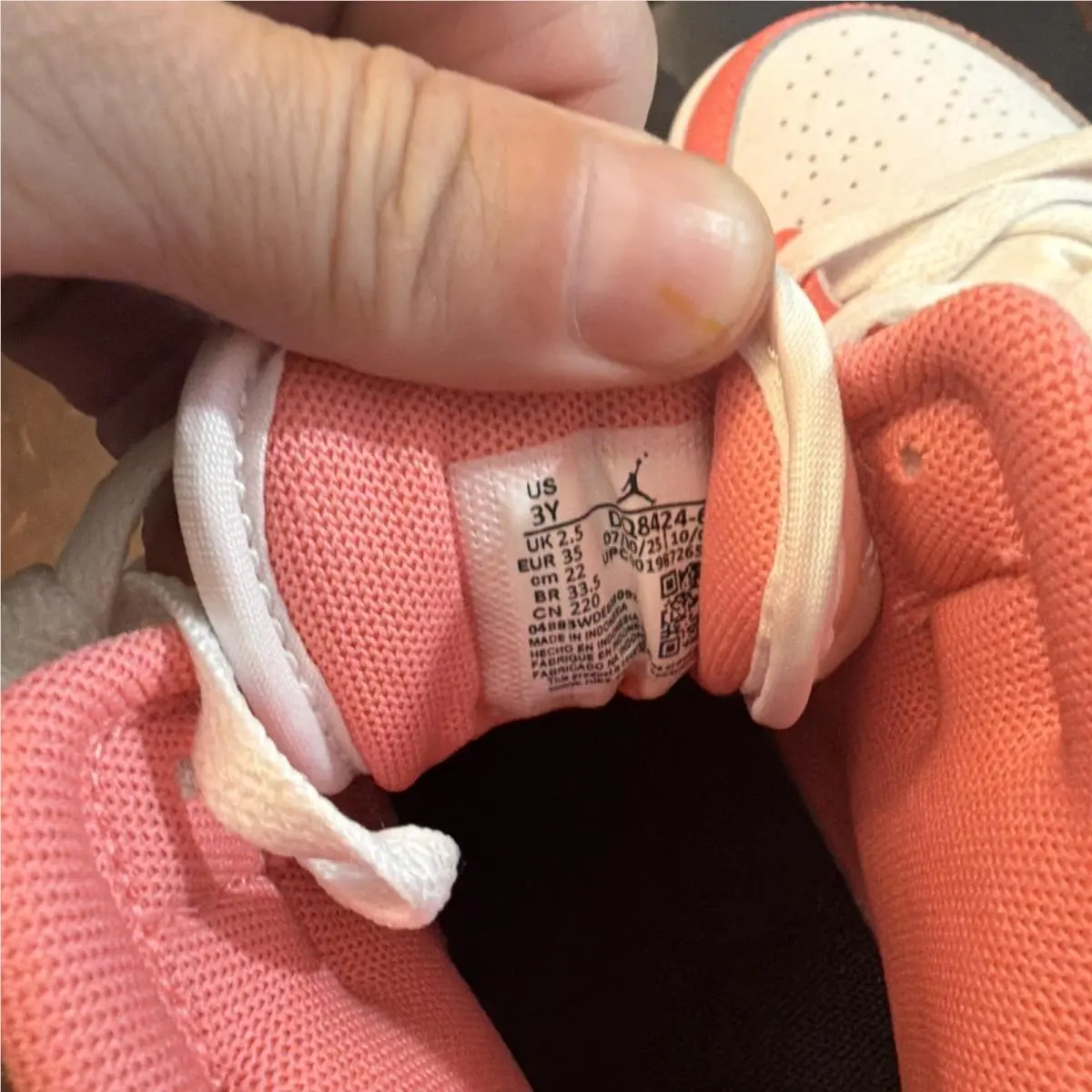 Nike shoes - Jordan 1 - DQ8424 602 - Pink (UPC: 198726574605) 6