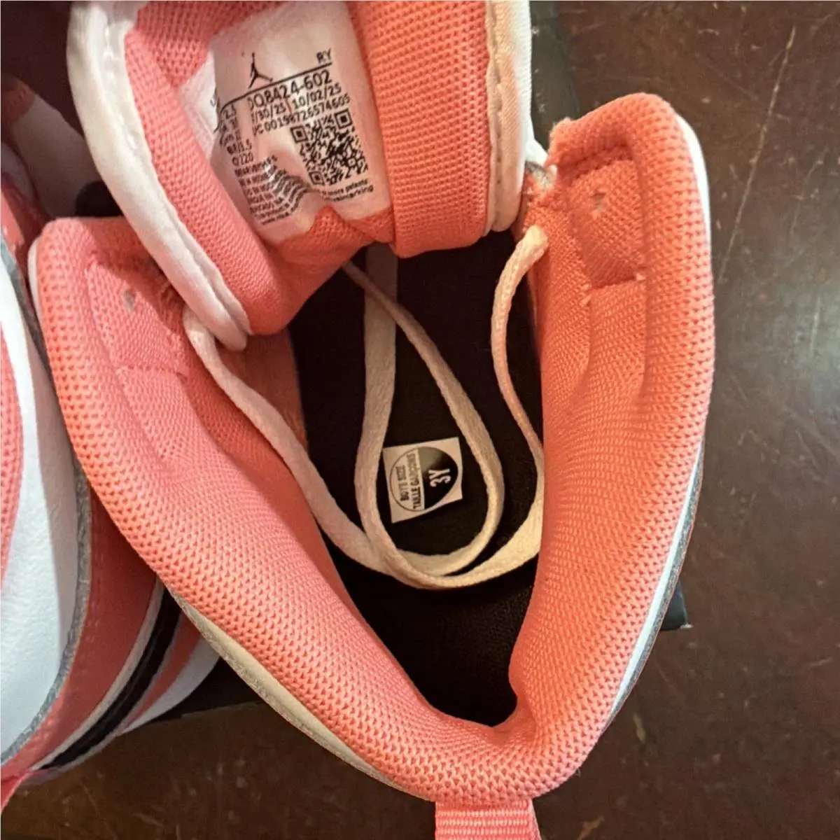 Nike shoes - Jordan 1 - DQ8424 602 - Pink (UPC: 198726574605) 7