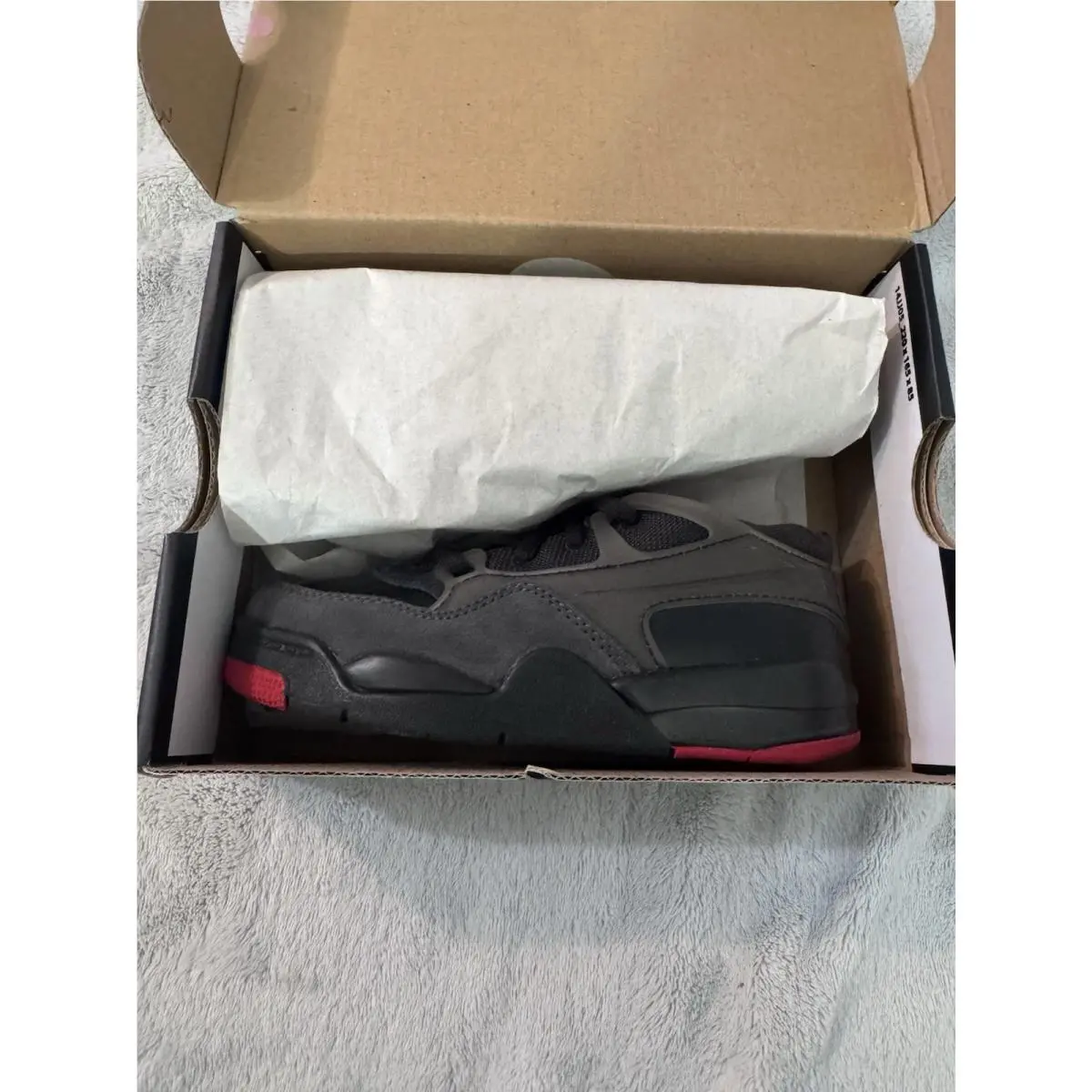 Nike shoes - 4 RM (PS) - BLACK RED GREY WHITE 3