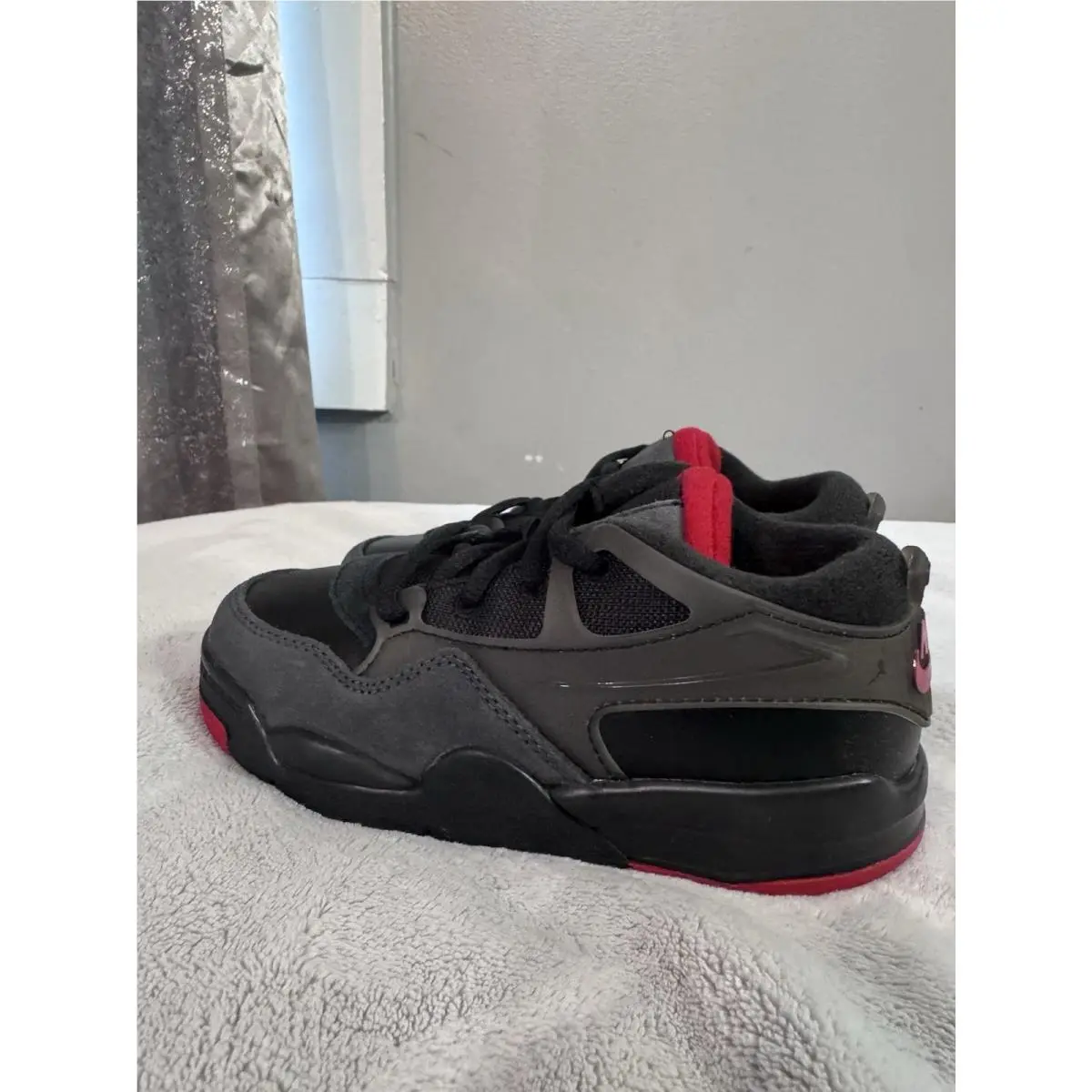 Nike shoes - 4 RM (PS) - BLACK RED GREY WHITE 6