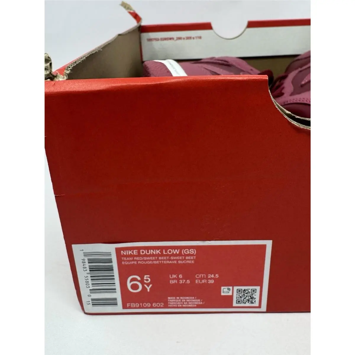 Nike shoes - Nike Dunk Low GS - Dunk Low - Red 6