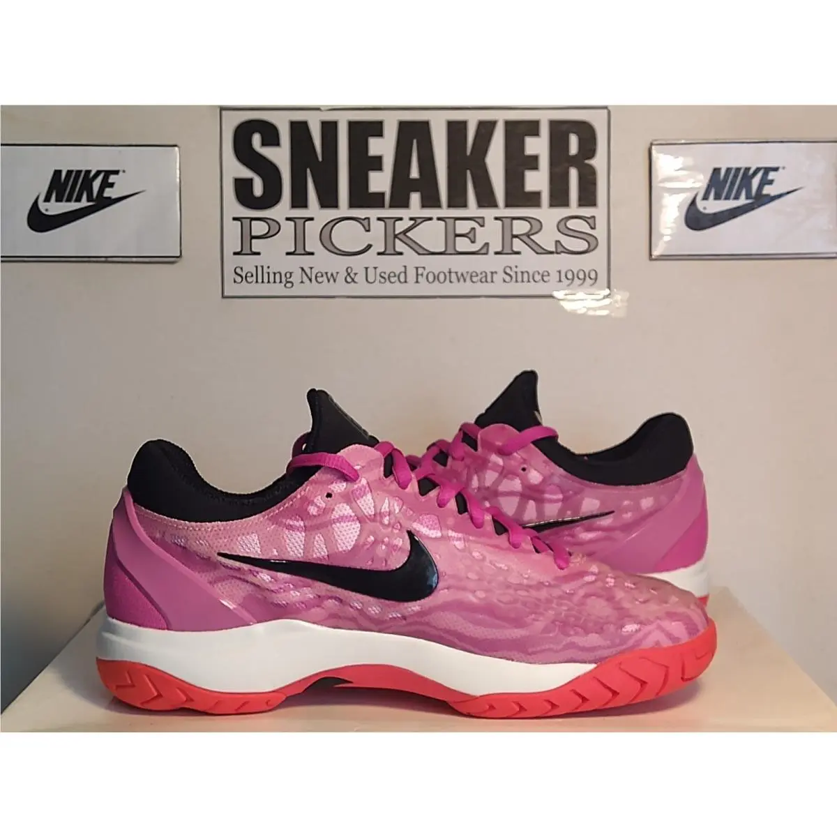 Nike shoes - Nike Air Zoom Cage 3 HC - 918199-600 - Active Fuchsia (UPC: 887225791865) 6