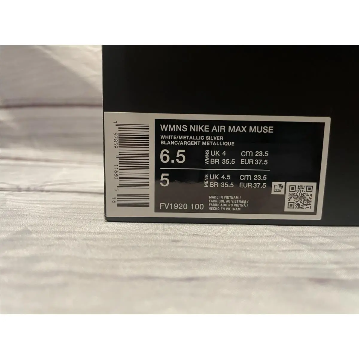 Nike shoes - Nike Air Max Muse - Air Max Muse - White/Pure Platinum/Metallic Silver 1