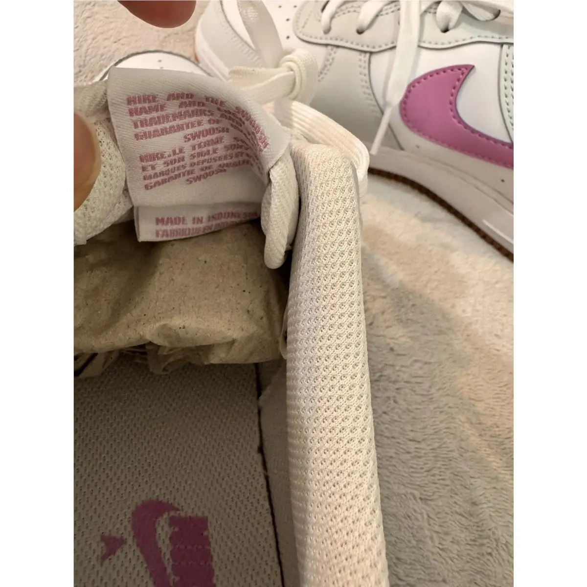 Nike shoes - Nike Air Force 1 (GS) - CT3839 125 - White, Magenta 12