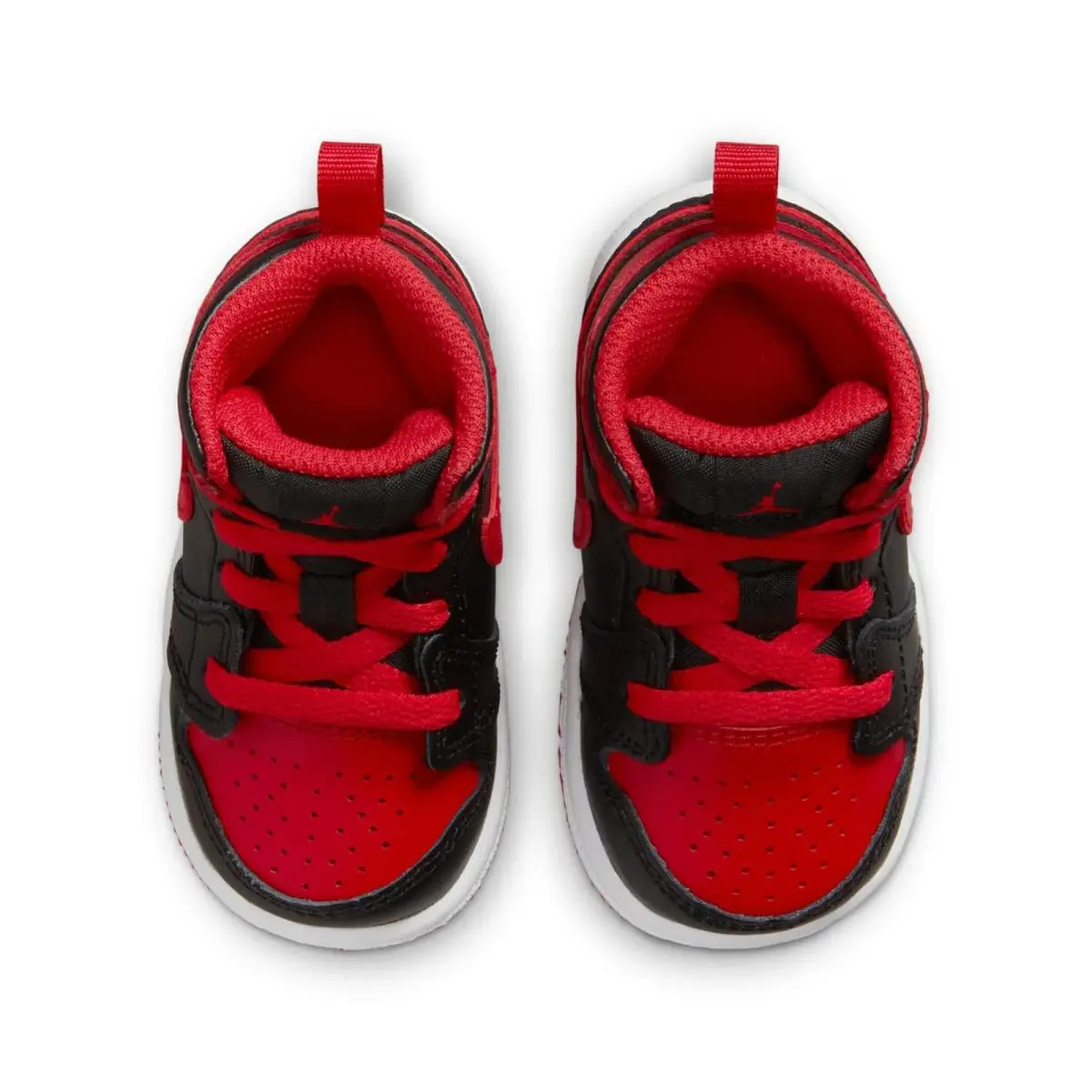 Nike shoes - Air Jordan 1 Mid - Air Mid - White | Fire Red | Black 2