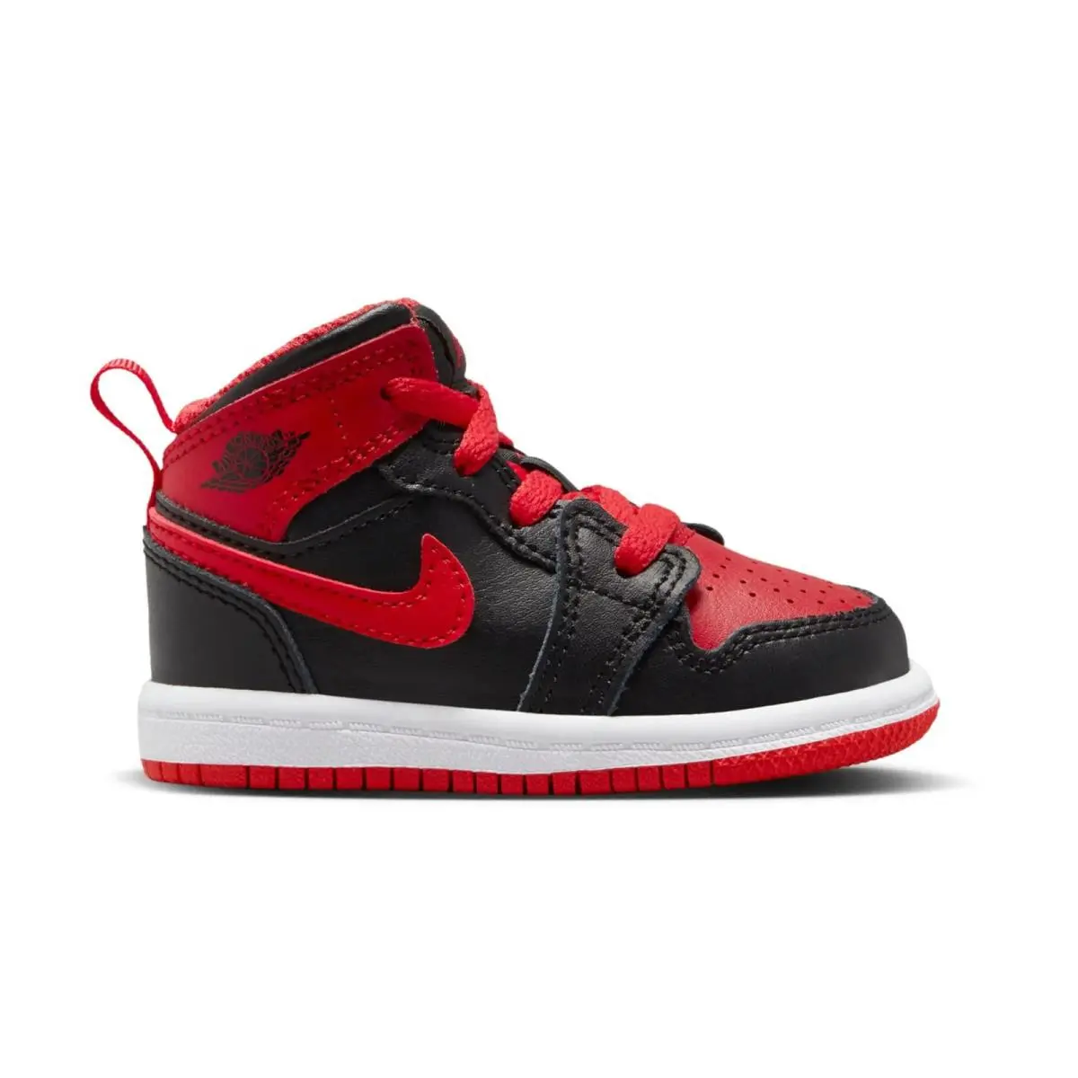 Nike shoes - Air Jordan 1 Mid - Air Mid - White | Fire Red | Black 4
