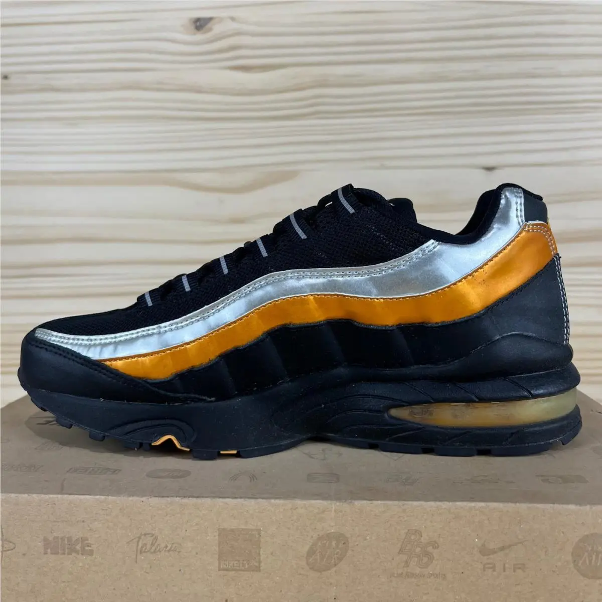 Nike shoes - Nike Air Max 95 Black Metallic Silver University Gold - Black 6