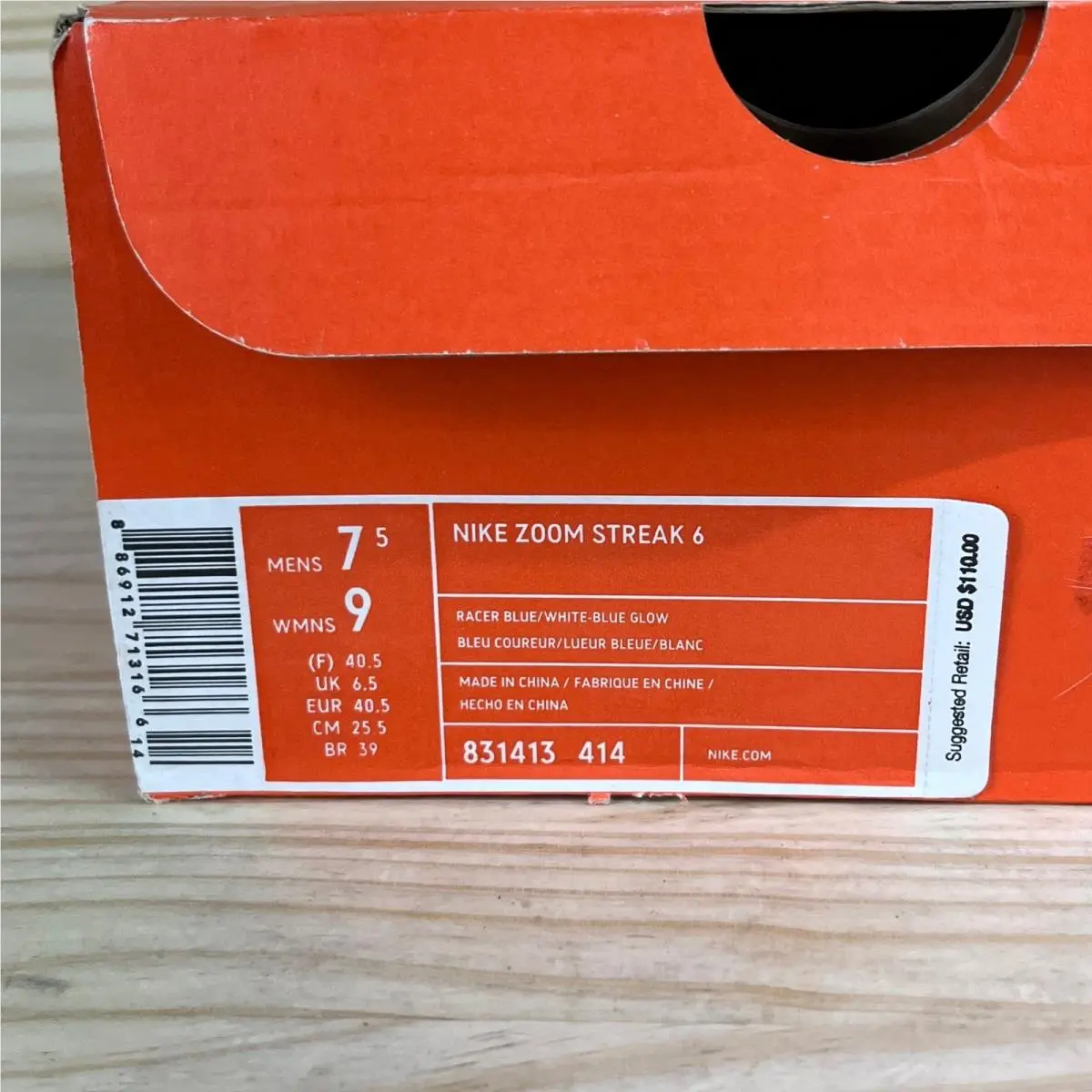 Nike shoes - Nike Zoom Streak 6 - Zoom Streak - 831413-414 - Blue 10