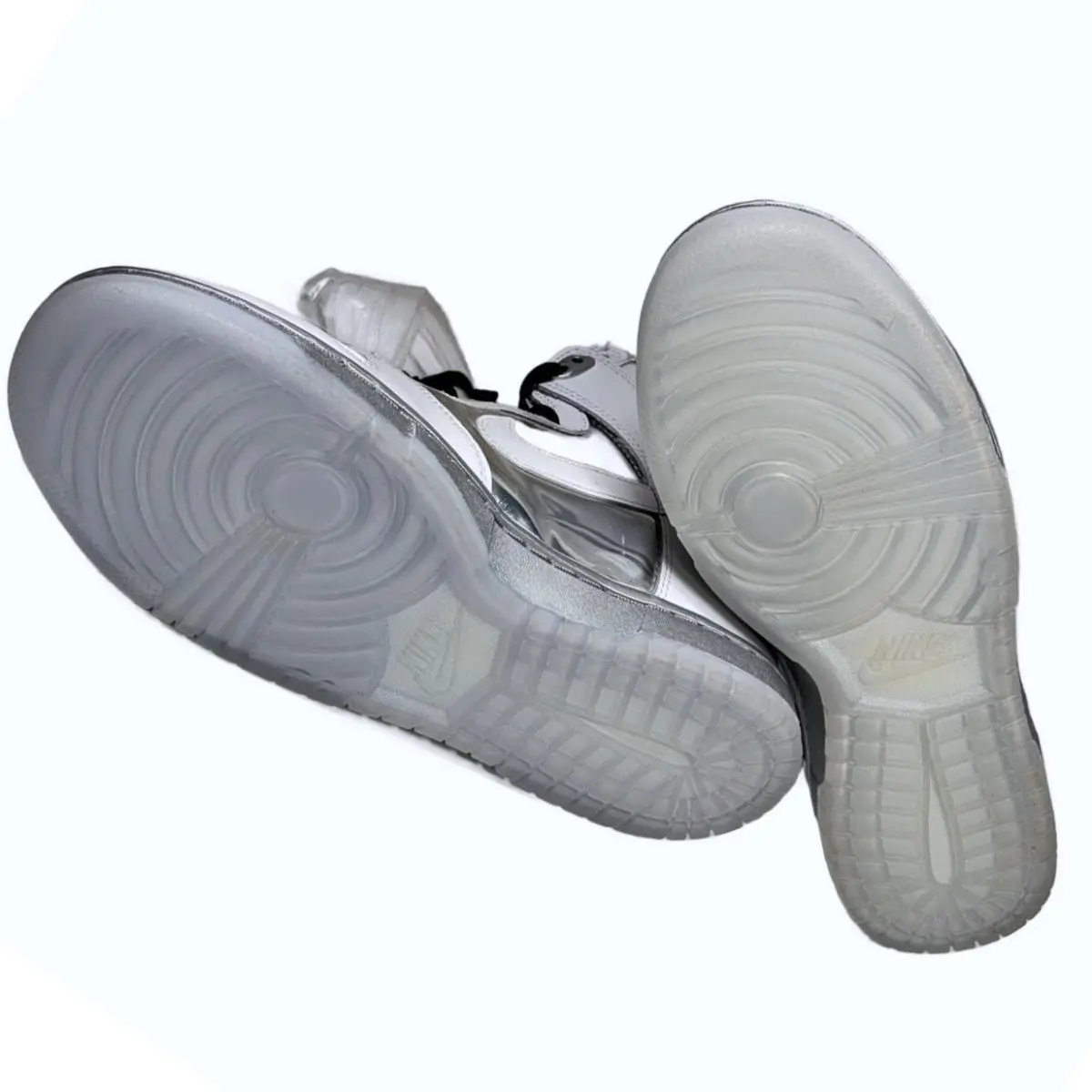 Nike shoes - Nike Dunk High Comme des Garcons CDG Clear Metallic Silver - Silver 3