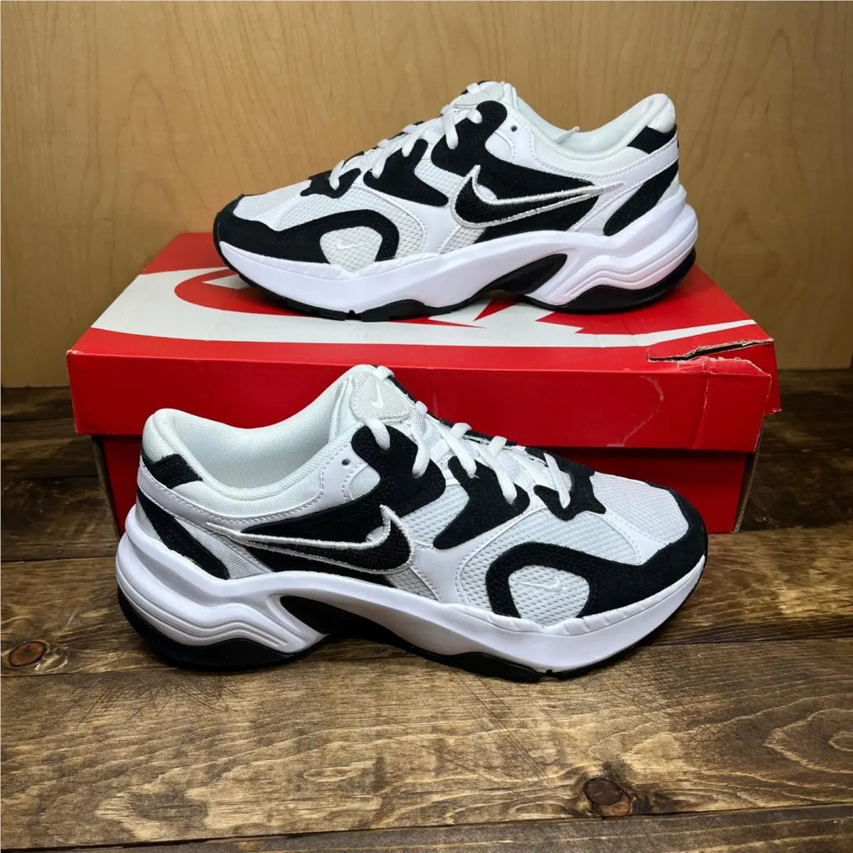 Nike AL8 Womens Shoes White Black FJ3794-104 Retro Sneakers Size 8