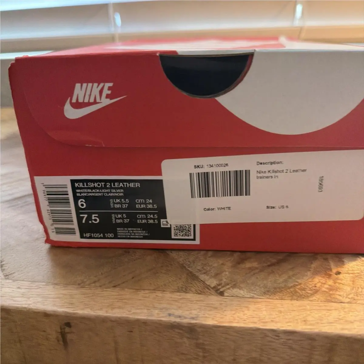 Nike shoes - Nike Killshot - Killshot - HF1054-100 - White, Manufacturer: White/Light Silver/Gum Dark Brown/Black 5
