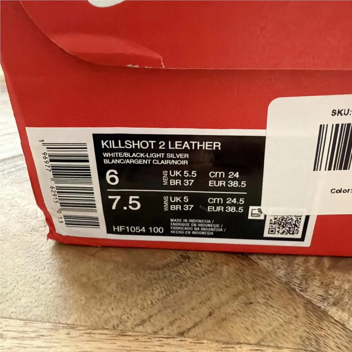 Nike shoes - Nike Killshot - Killshot - HF1054-100 - White, Manufacturer: White/Light Silver/Gum Dark Brown/Black 6