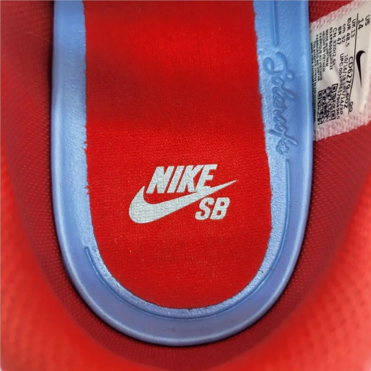 Nike shoes - Nike SB Charge - Charge - CD6279-602 - Red, Manufacturer: University Red/Obsidian Mist (UPC: 193657904965) 5