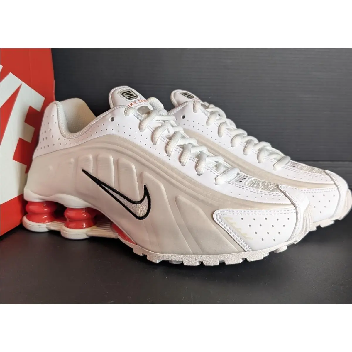 Nike shoes - Nike Shox R4 - Shox - Red (UPC: 197863845524) 9