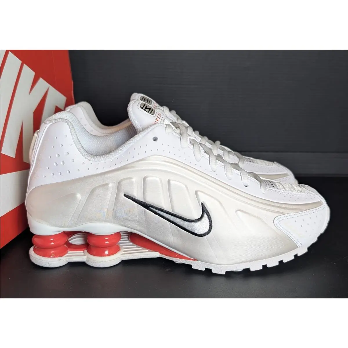 Nike shoes - Nike Shox R4 - Shox - Red (UPC: 197863845524) 12