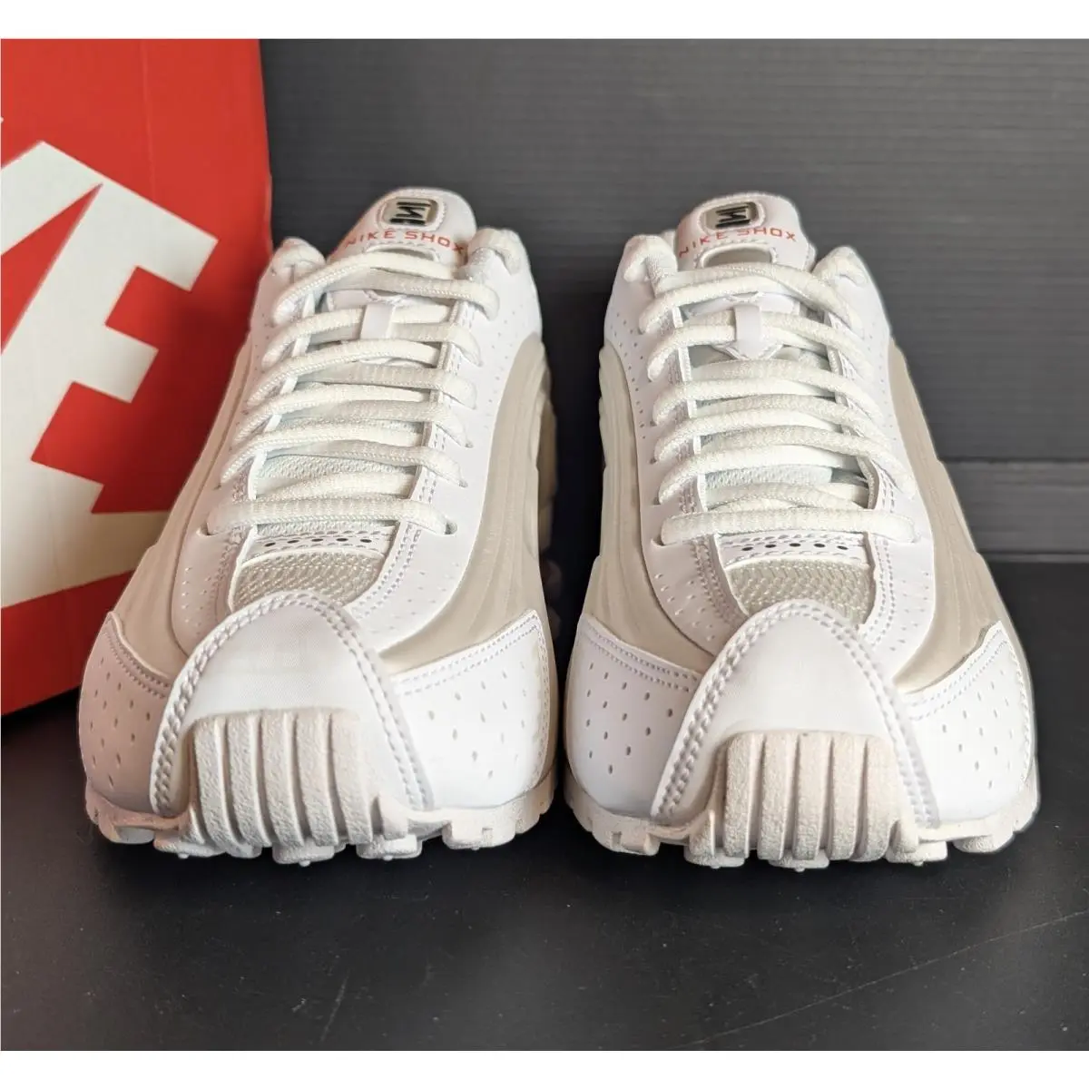Nike shoes - Nike Shox R4 - Shox - Red (UPC: 197863845524) 0
