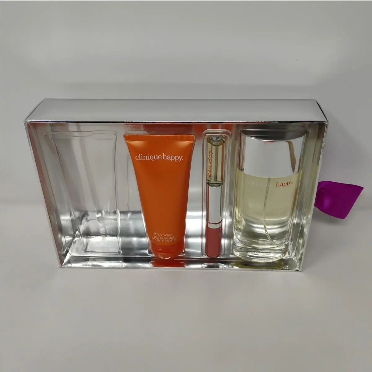 Clinique Absolutely Happy Perfume Body Wash Rollerball/glosswear - See Note